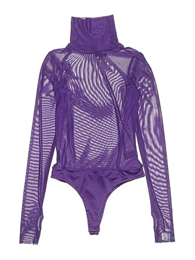 Pre-owned Afrm Bodysuit In Purple