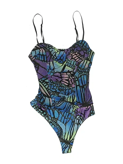 Pre-owned Afrm Bodysuit In Purple