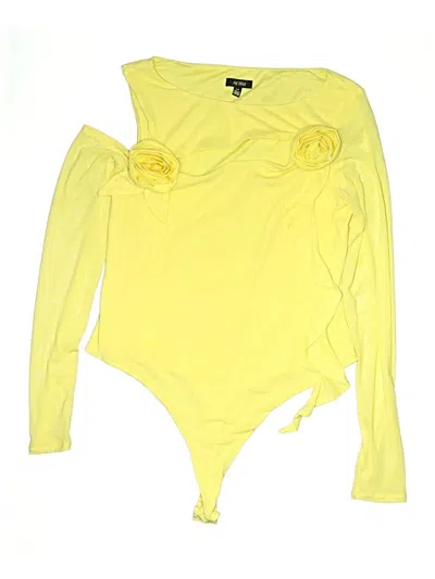 Pre-owned Afrm Bodysuit In Yellow