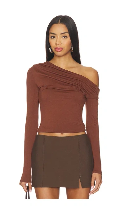 Afrm Bria Top In Brown