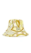 Afrm Snake Print Bucket Hat In Pink