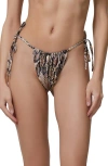Afrm Cali Side Ties Bikini Bottoms In Multi