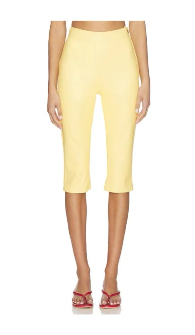 Afrm Calla Pant In Yellow