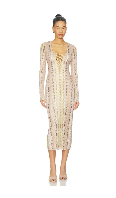 Afrm Cambria Dress In Neutral