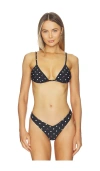 Afrm Capri Bikini Top In Black
