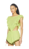 Afrm Cara Top In Green