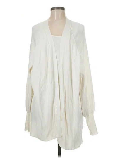 Pre-owned Afrm Cardigan Sweater In White
