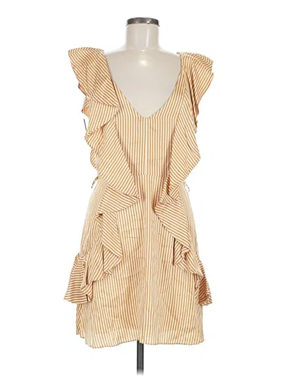 Pre-owned Afrm Casual Dress In Brown