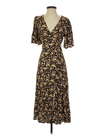 Pre-owned Afrm Casual Dress In Brown