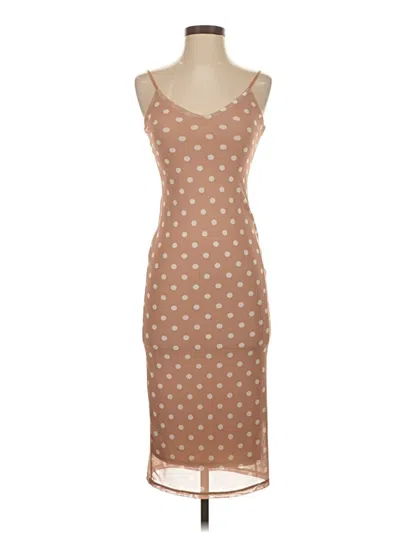 Pre-owned Afrm Casual Dress In Brown