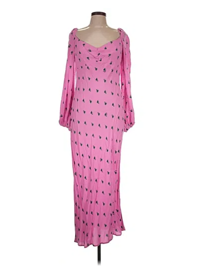 Pre-owned Afrm Casual Dress In Pink