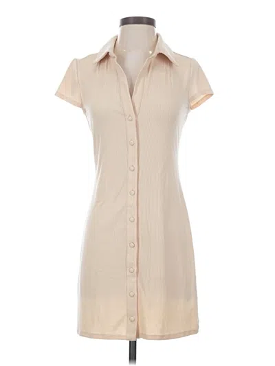 Pre-owned Afrm Casual Dress In Tan