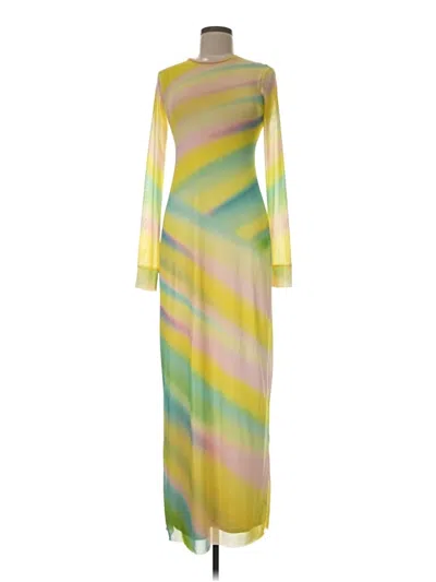 Pre-owned Afrm Casual Dress In Yellow