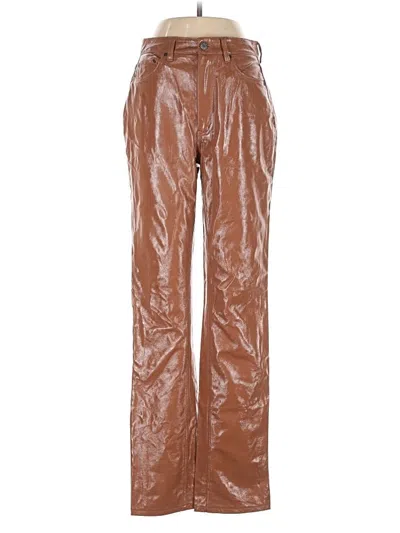 Pre-owned Afrm Casual Pants In Brown
