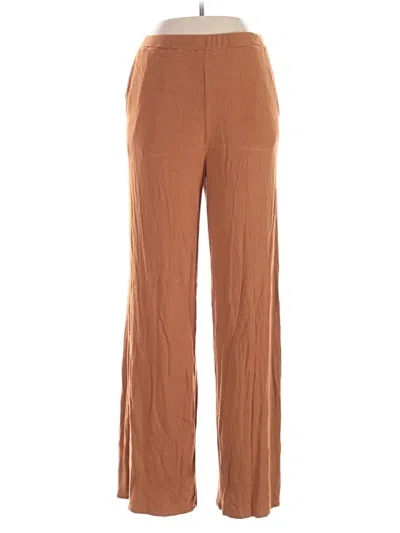 Pre-owned Afrm Casual Pants In Brown