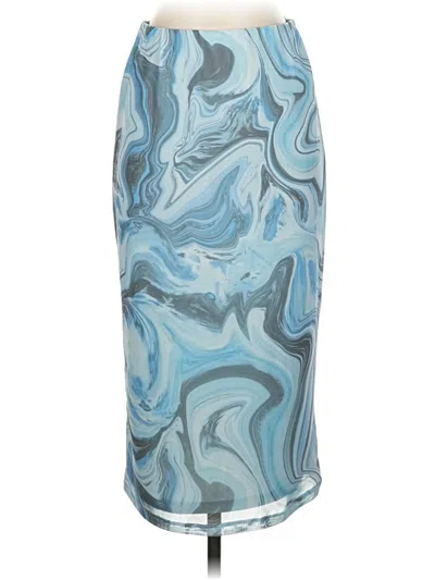 Pre-owned Afrm Casual Skirt In Blue