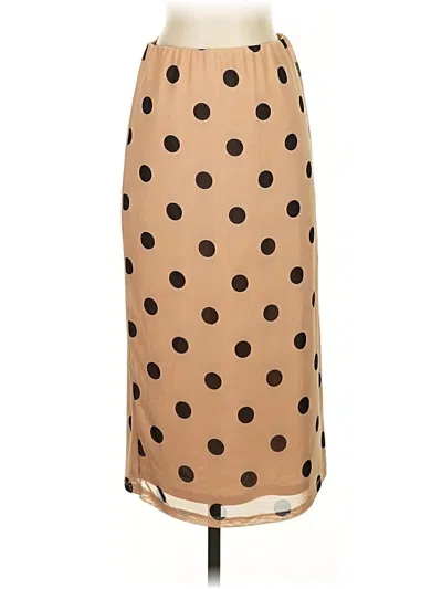 Pre-owned Afrm Casual Skirt In Brown