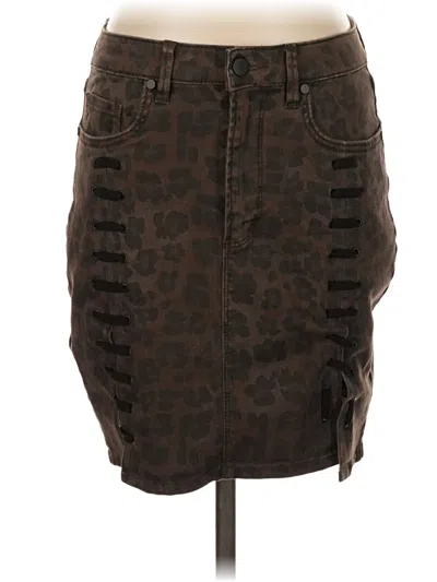 Pre-owned Afrm Casual Skirt In Brown