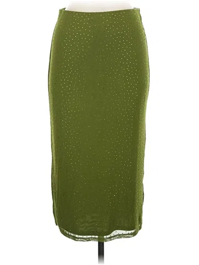Pre-owned Afrm Casual Skirt In Green