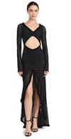 Afrm Cat Dress Black In Noir