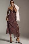 Afrm Christina Paisley Empire Waist Chiffon Maxi Dress In Multi