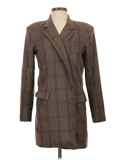 Pre-owned Afrm Coat In Brown