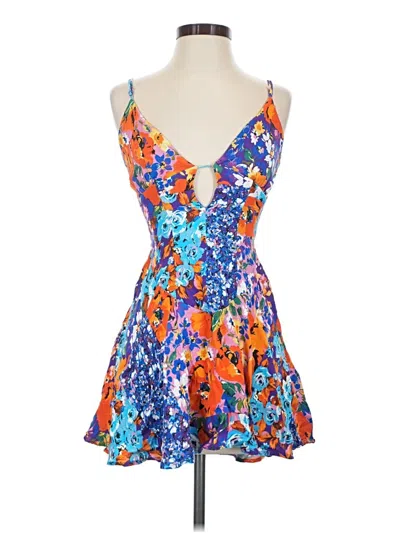 Pre-owned Afrm Cocktail Dress In Blue