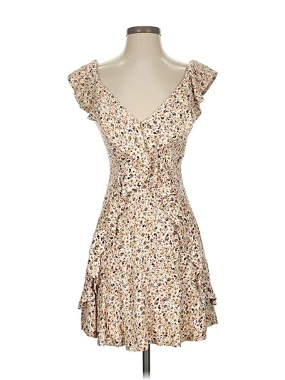 Pre-owned Afrm Cocktail Dress In Brown