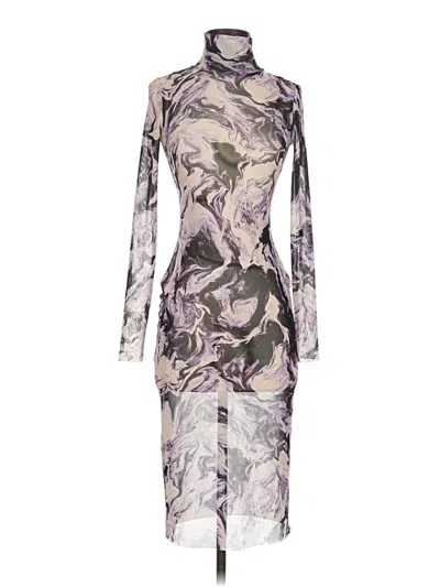 Pre-owned Afrm Cocktail Dress In Gray