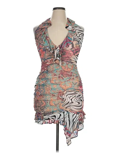 Pre-owned Afrm Cocktail Dress In Gray