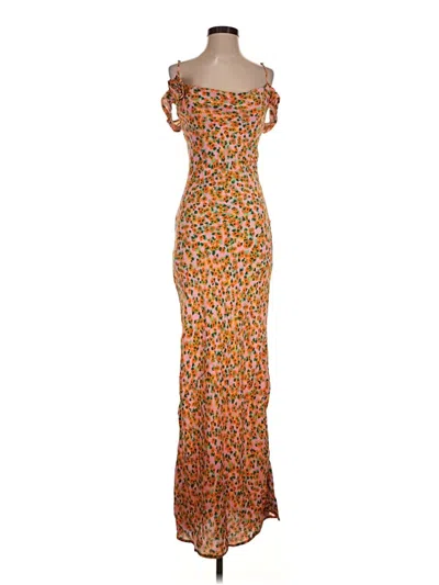Pre-owned Afrm Cocktail Dress In Orange