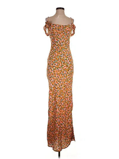 Pre-owned Afrm Cocktail Dress In Orange