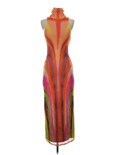 Pre-owned Afrm Cocktail Dress In Orange