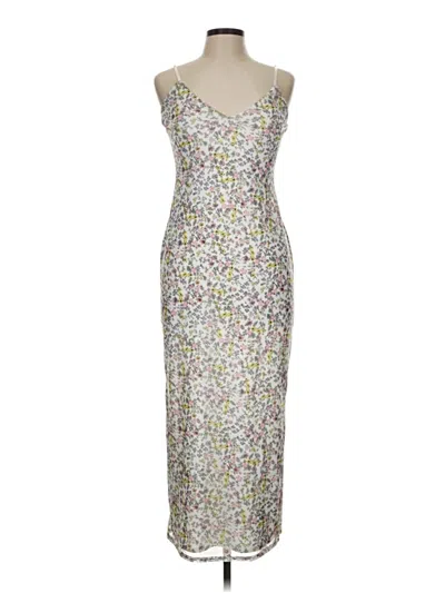 Pre-owned Afrm Cocktail Dress In Silver