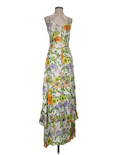 Pre-owned Afrm Cocktail Dress In Silver