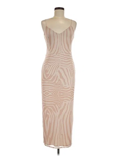 Pre-owned Afrm Cocktail Dress In Tan