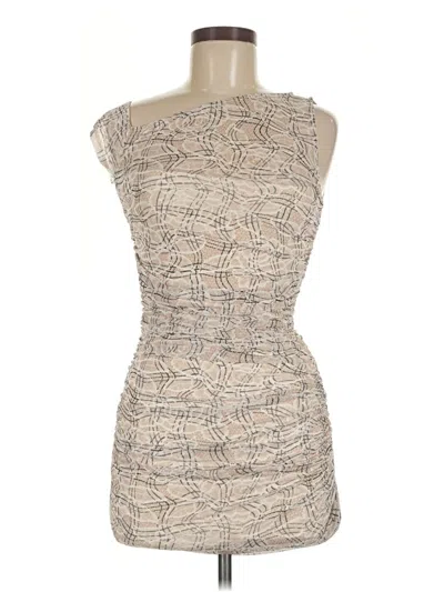 Pre-owned Afrm Cocktail Dress In Tan