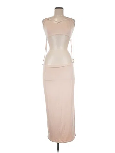 Pre-owned Afrm Cocktail Dress In Tan