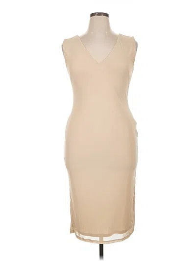 Pre-owned Afrm Cocktail Dress In Tan