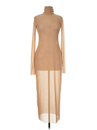 Pre-owned Afrm Cocktail Dress In Tan