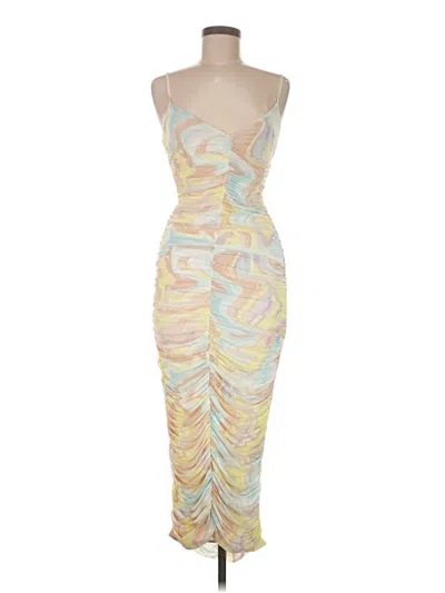 Pre-owned Afrm Cocktail Dress In Yellow