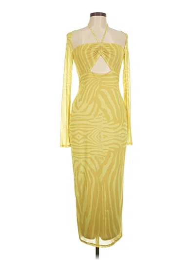 Pre-owned Afrm Cocktail Dress In Yellow