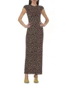 Afrm Cody Cap Sleeve Maxi Dress In Spring Ditsy
