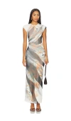 Afrm Cody Dress In Green