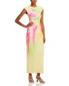Afrm Cody Dress In Butter Peony