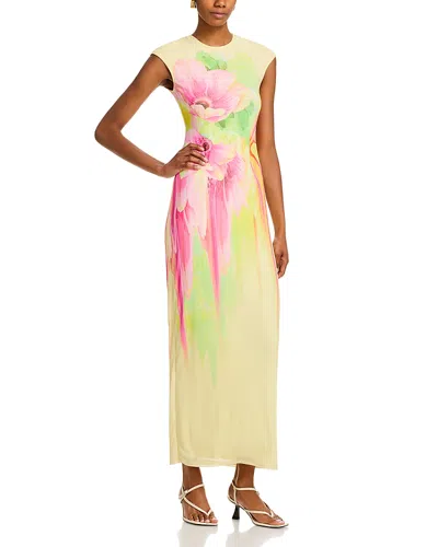 Afrm Cody Dress In Butter Peony