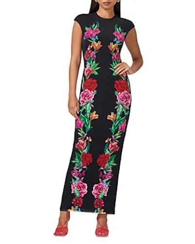 Afrm Cody Tee Maxi Dress In Body Floral