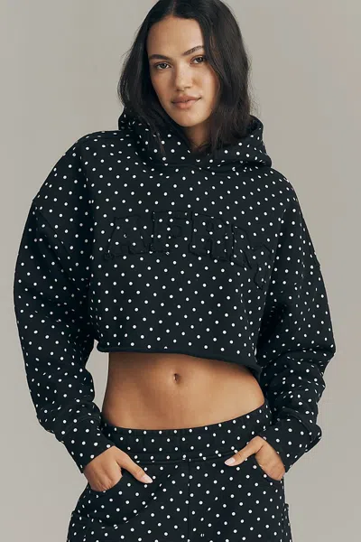 Afrm Darius 100% Cotton Hoodie In Black