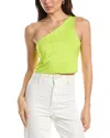 Afrm Dash One Shoulder Open Back Tank In Green