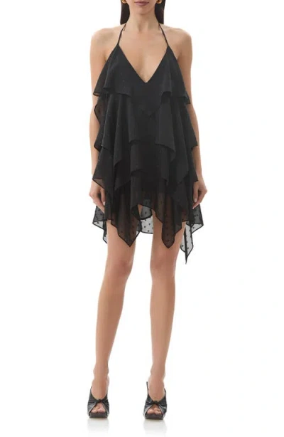 Afrm Decima Clip Dot Minidress